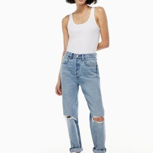 Denim Forum The Boyfriend High Rise Loose 28L size 26 NWOT